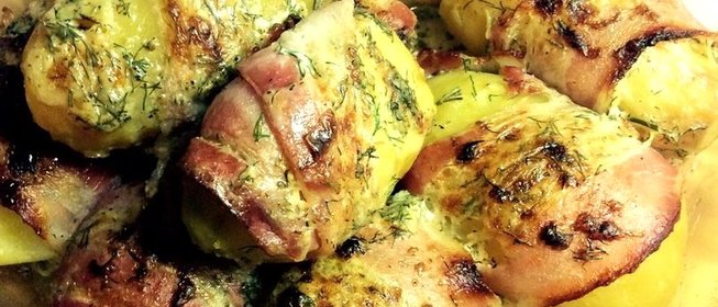 Картофель в беконе