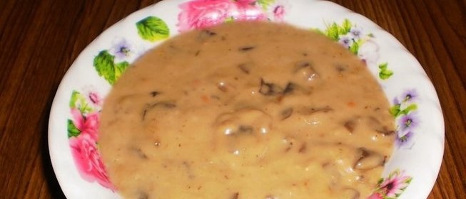 Грибной соус из сушеных грибов