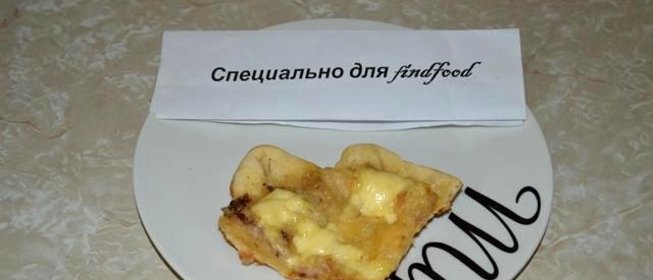 Пицца с курицей сыром и майонезом