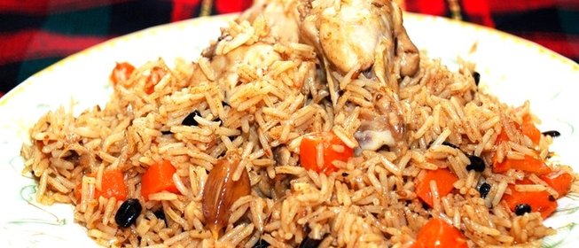 Диетический плов с курицей