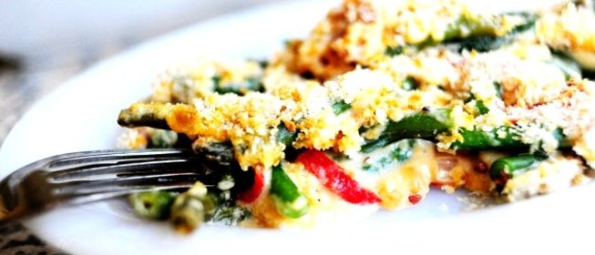 Фасолевая запеканка