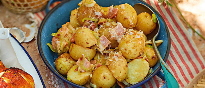 Картофель с беконом