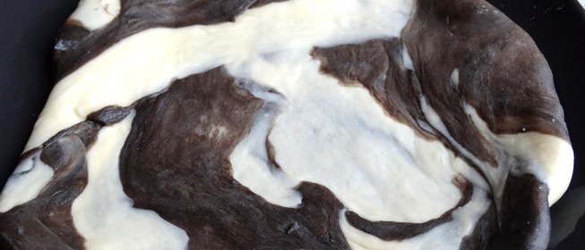 Мраморное тесто для пельменей