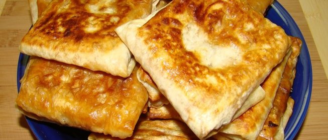 Горячая закуска из лаваша