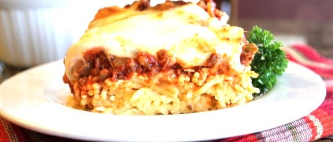 Запеканка из спагетти