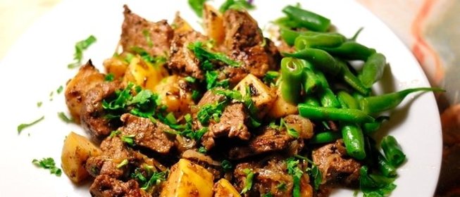 Говядина с айвой