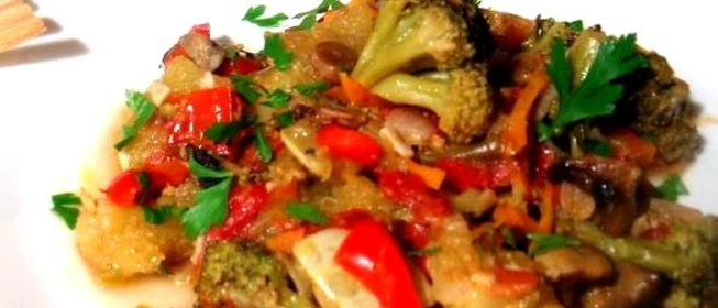 Рагу с брокколи