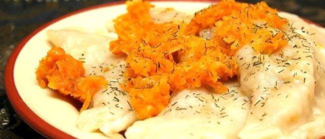 Вареники с сыром и ветчиной