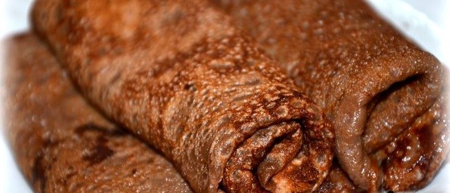 Блинчики шоколадные на молоке