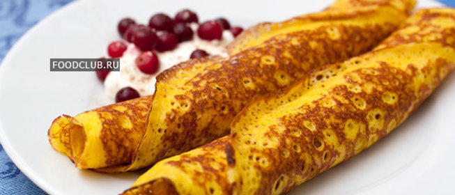 Тыквенные блины на дрожжах