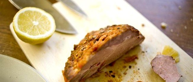 Запеченная свинина в аджике