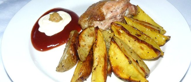 Картофель с мясом по-деревенски