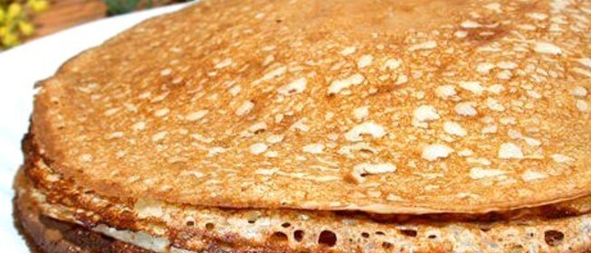 Тонкие блинчики на кефире