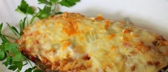 Баклажаны фаршированные с фаршем запеченные в духовке