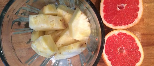 Ананасово-грепфрутовый смузи