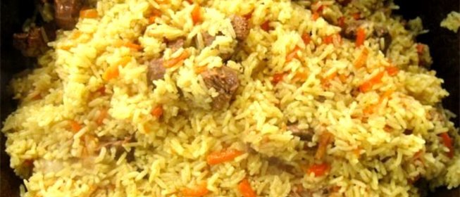 Плов из баранины на костре