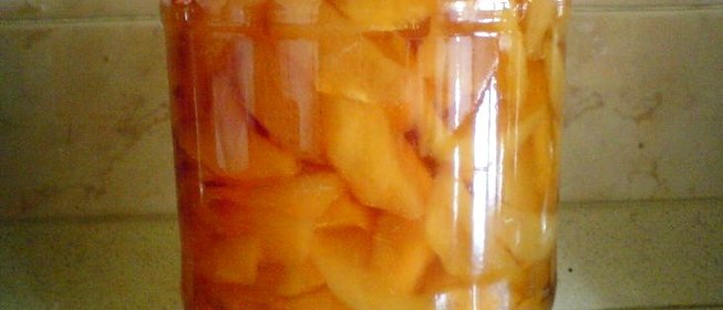 Варенье из зеленых персиков