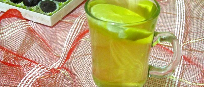 Зеленый чай с лимоном