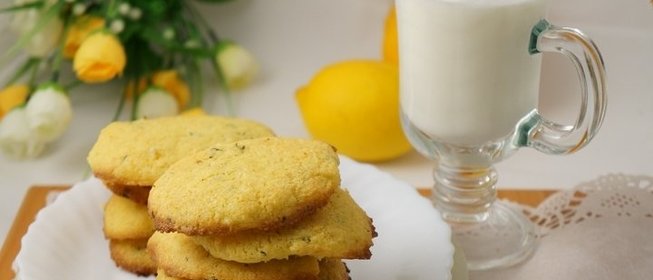 Кукурузно-лимонное печенье