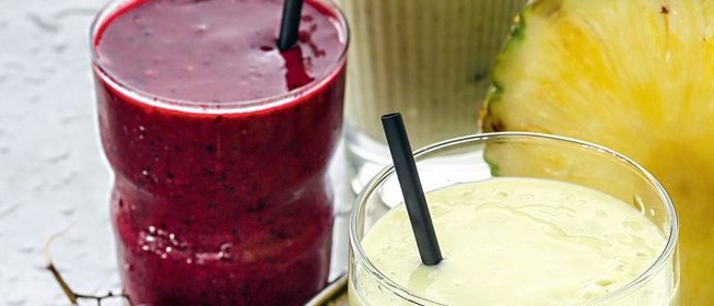 Ягодно-банановый смузи