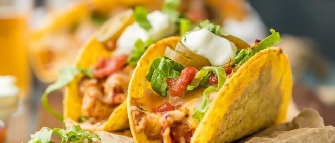 Острые куриные тако,