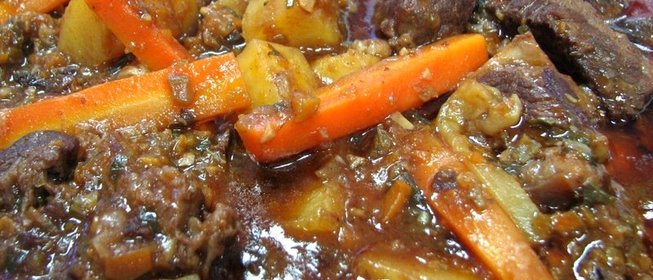 Тушеная говядина на ужин