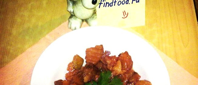 Рагу с кальмаром