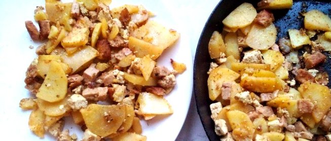 Картофель с тофу