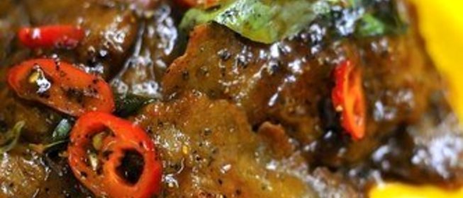 Тушеная свинина с красным перцем (Hong Shao Rou)