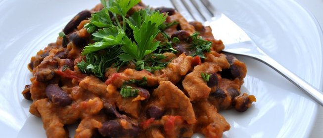 Свинина с фасолью