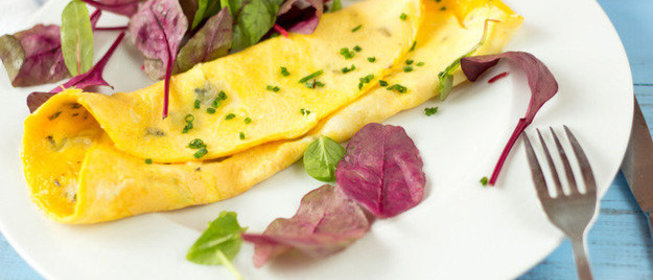 Омлет с сыром Рокфор