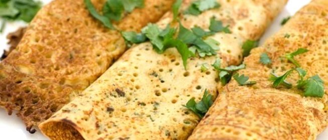 Безглютеновые блины пудла из нутовой муки