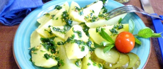 Картошка с зеленью