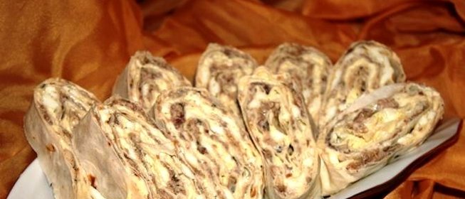 Лаваш с сайрой