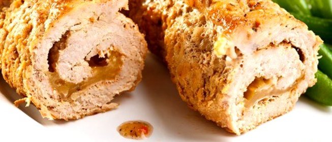 Свинина, фаршированная грушами