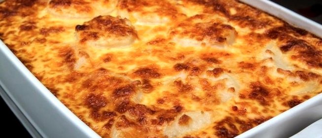 Запеканка из тертого картофеля