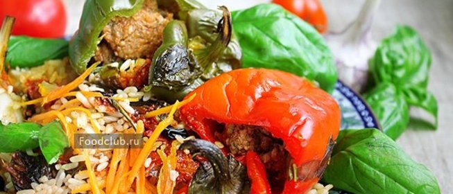 Перцы фаршированные а-ля плов