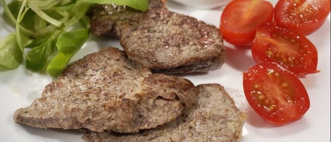 Говядина с чесночным соусом