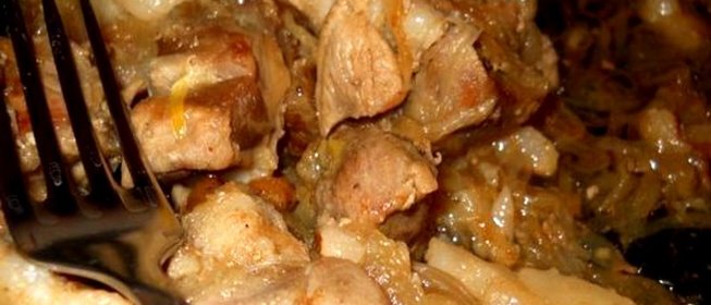 Свинина в утятнице