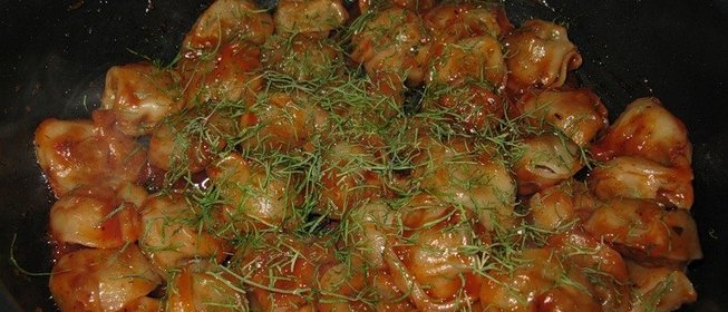Вкусные жареные пельмени
