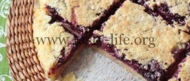 Лимонные квадратики с черникой