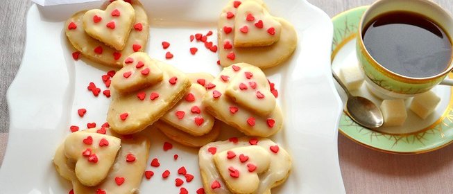 Печенье песочное Два сердечка