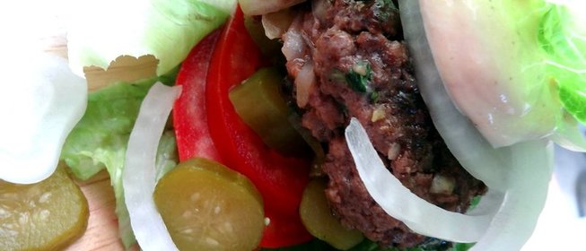 Гамбургер в листьях салата по‑ванкуверски