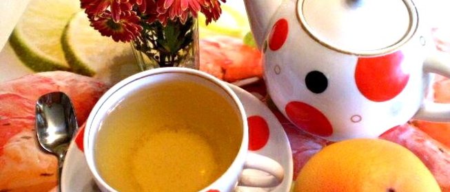 Чай с шиповником и апельсиновой цедрой