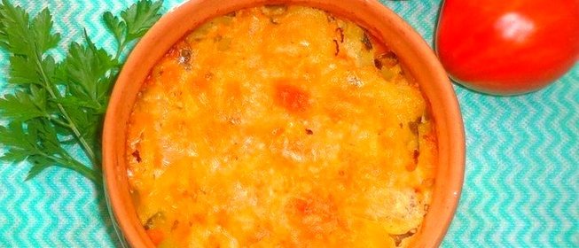 Запеканка из картофеля и тыквы