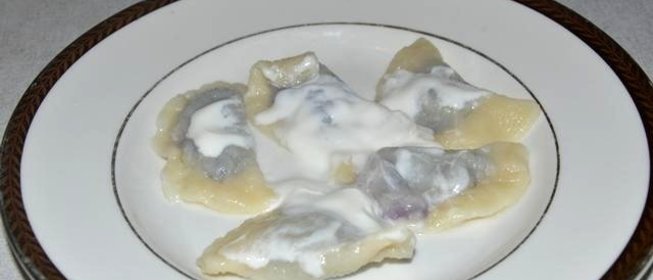 Вареники с черникой