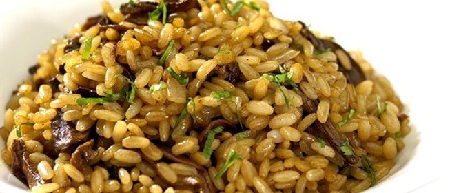 Плов с грибами