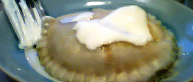 Вареники с творогом и черникой