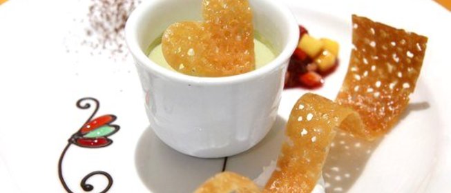 Замороженное суфле из зеленого чая