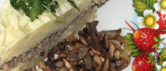 Запеканка картофельная с грибами